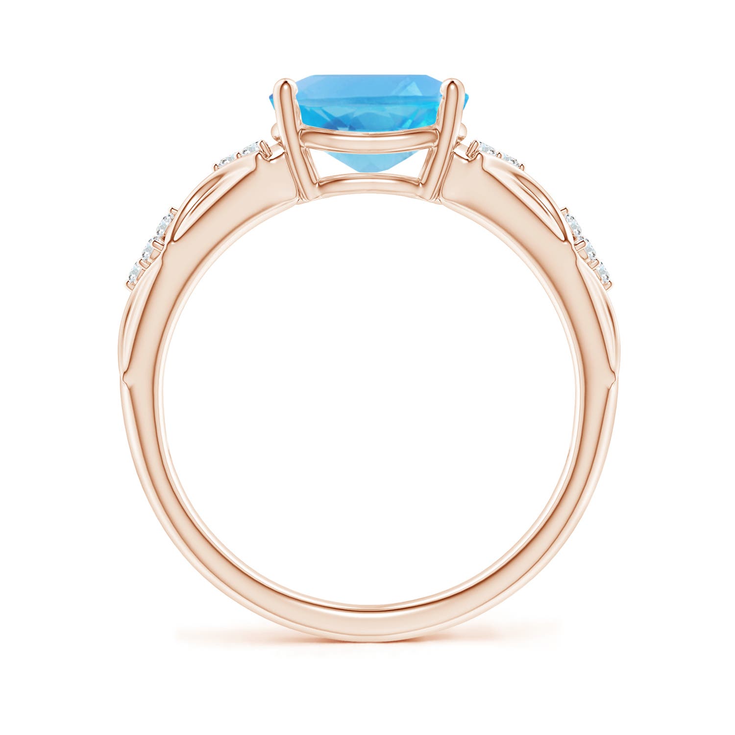 AA - Swiss Blue Topaz / 2.33 CT / 14 KT Rose Gold