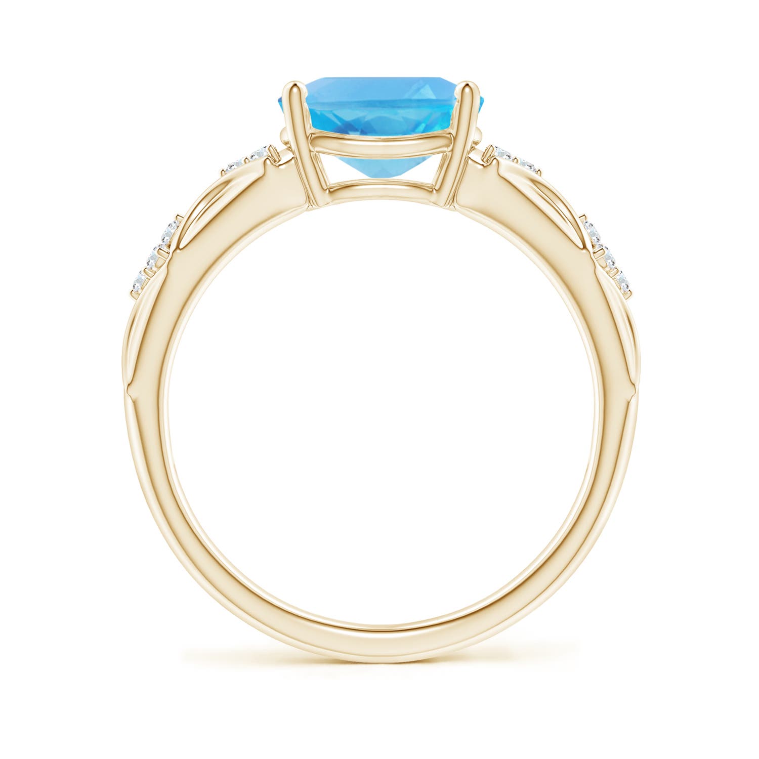 AA - Swiss Blue Topaz / 2.33 CT / 14 KT Yellow Gold