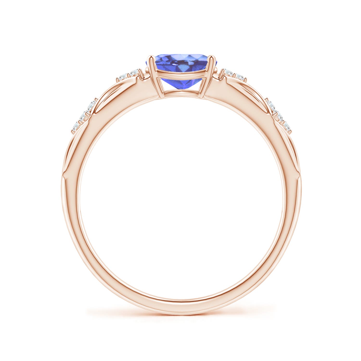 A - Tanzanite / 0.84 CT / 14 KT Rose Gold