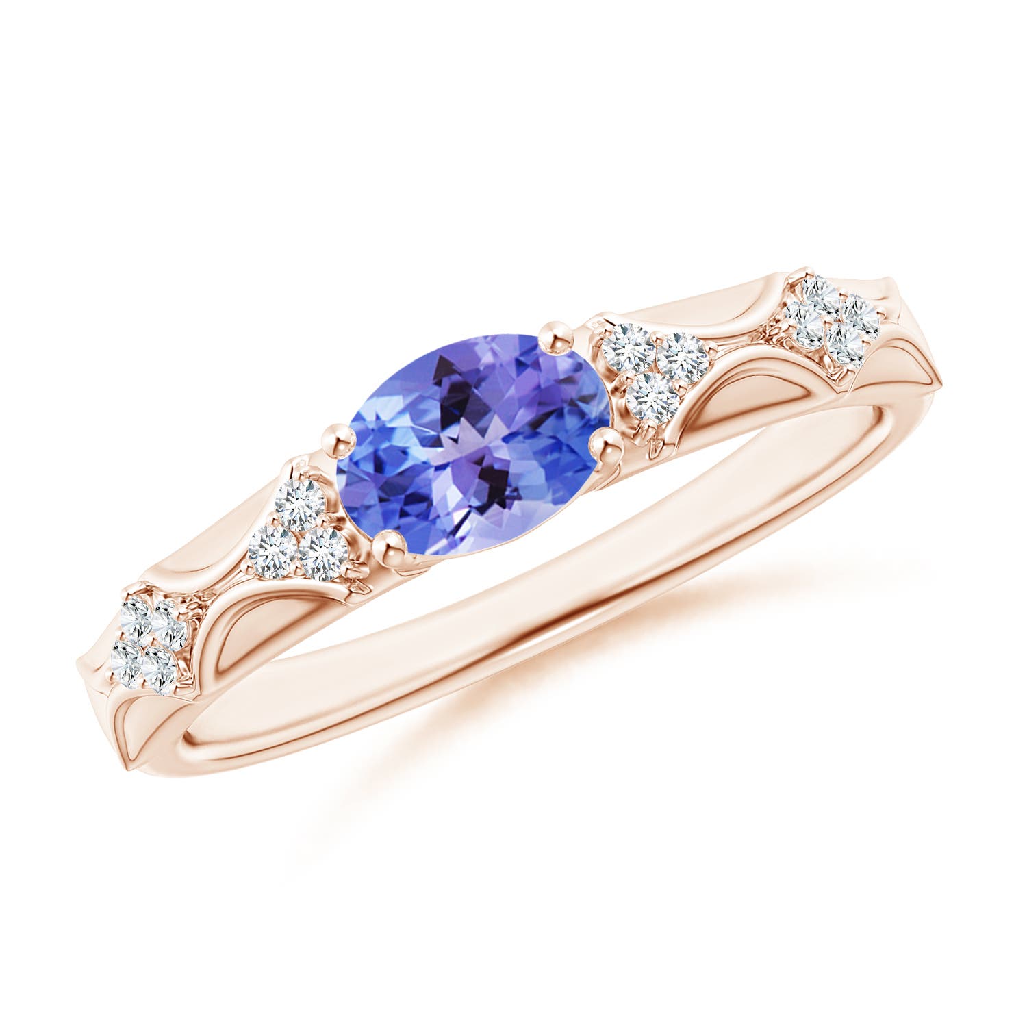 AA - Tanzanite / 0.84 CT / 14 KT Rose Gold