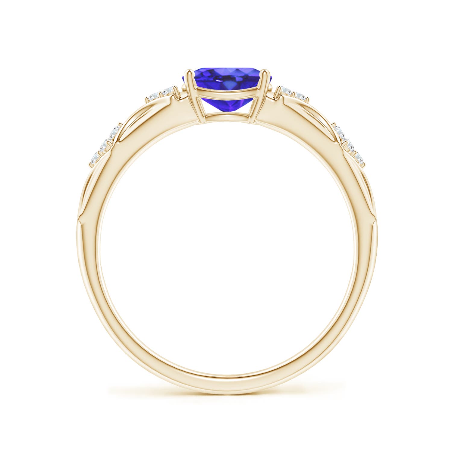 AA - Tanzanite / 0.84 CT / 14 KT Yellow Gold