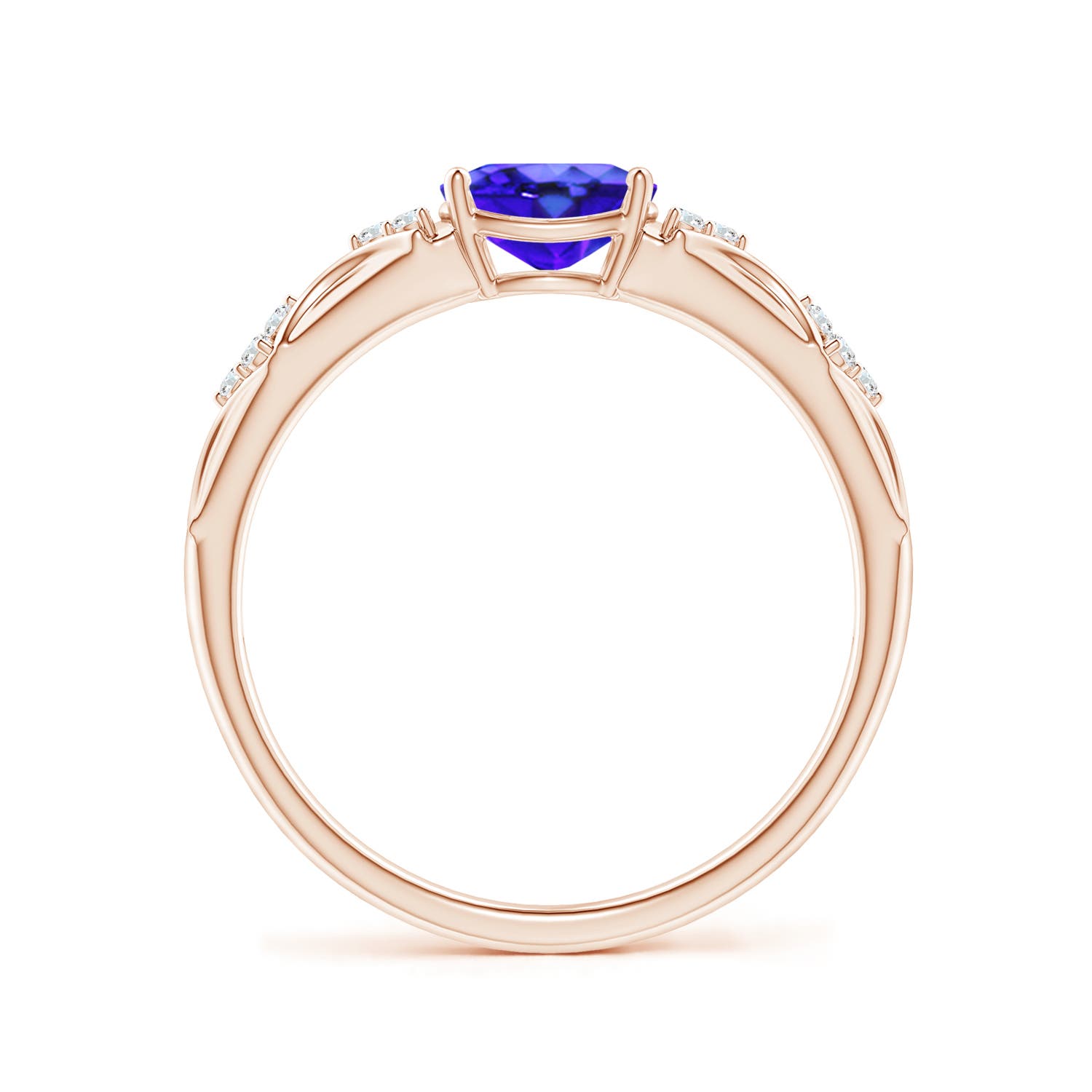 AAA - Tanzanite / 0.84 CT / 14 KT Rose Gold