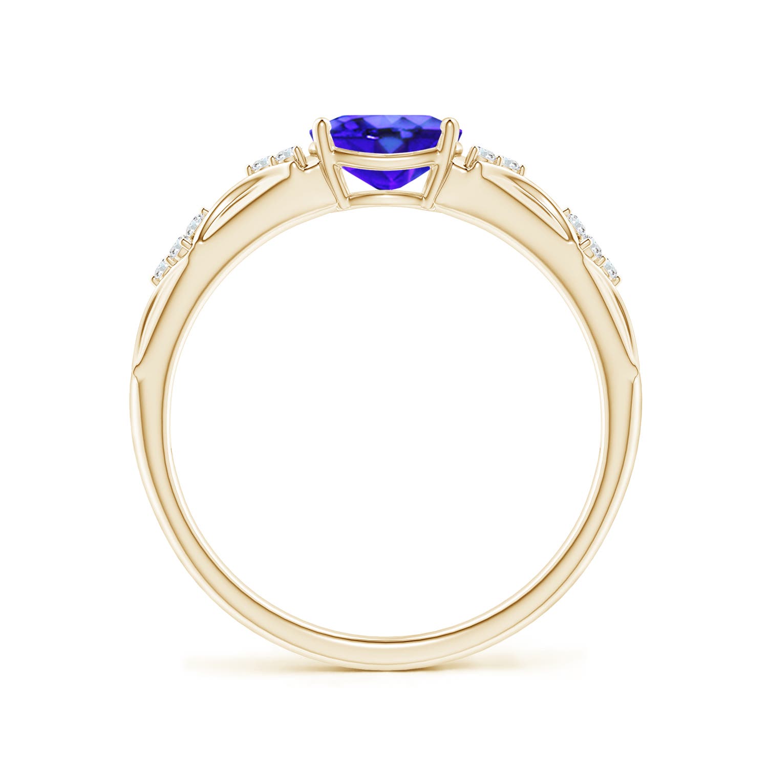 AAA - Tanzanite / 0.84 CT / 14 KT Yellow Gold