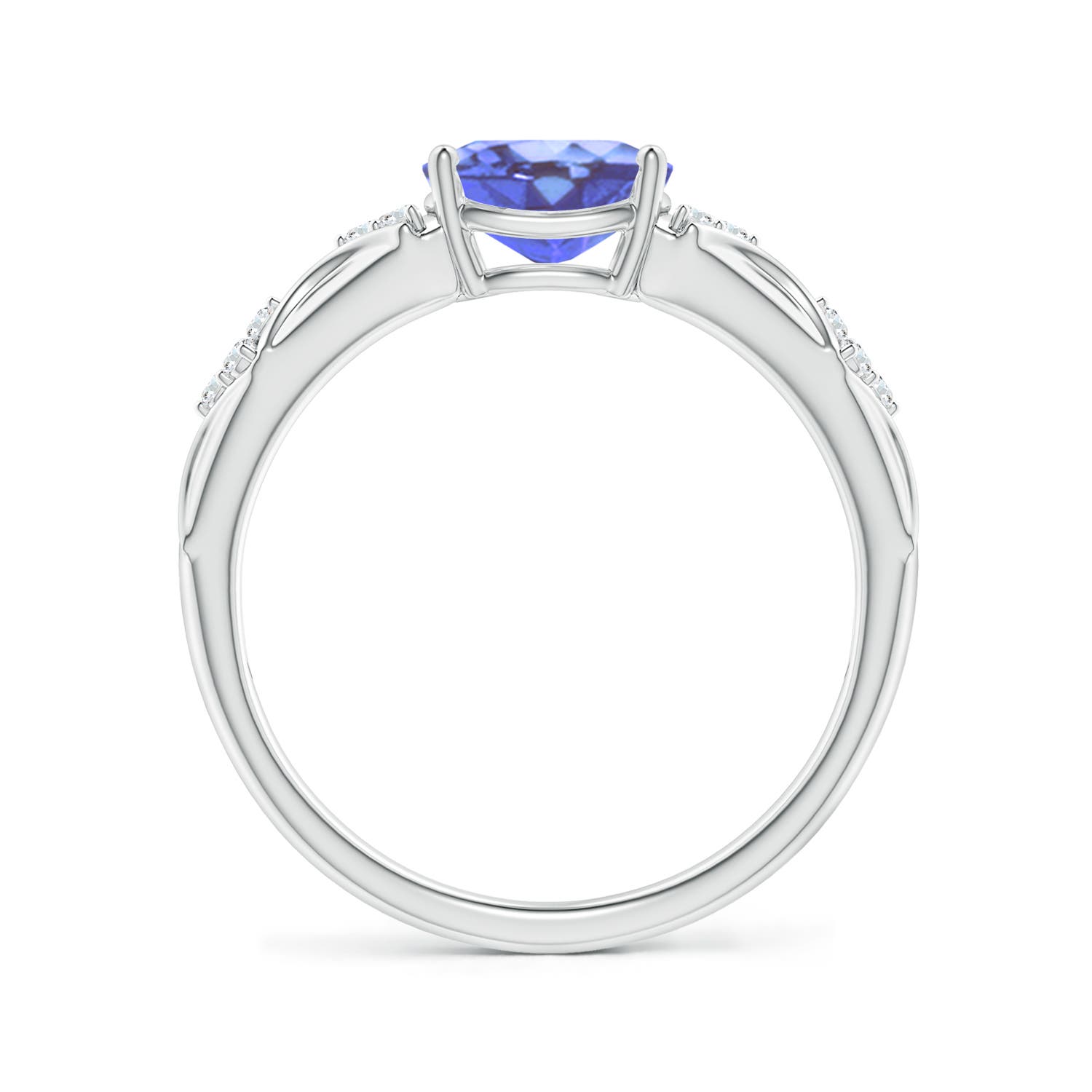 A - Tanzanite / 1.32 CT / 14 KT White Gold