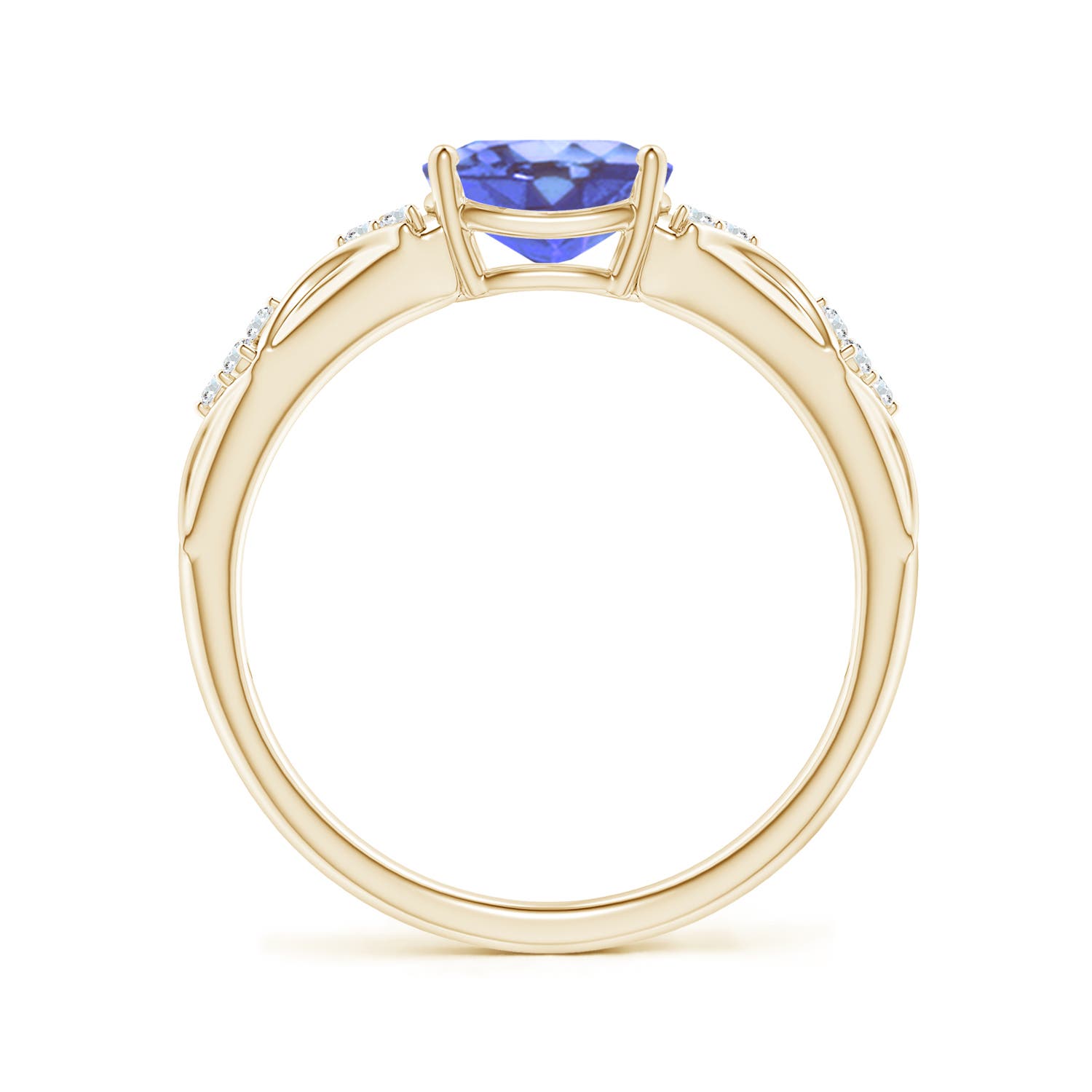 A - Tanzanite / 1.32 CT / 14 KT Yellow Gold