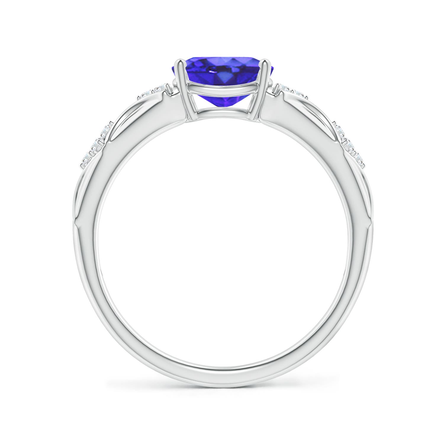 AA - Tanzanite / 1.32 CT / 14 KT White Gold