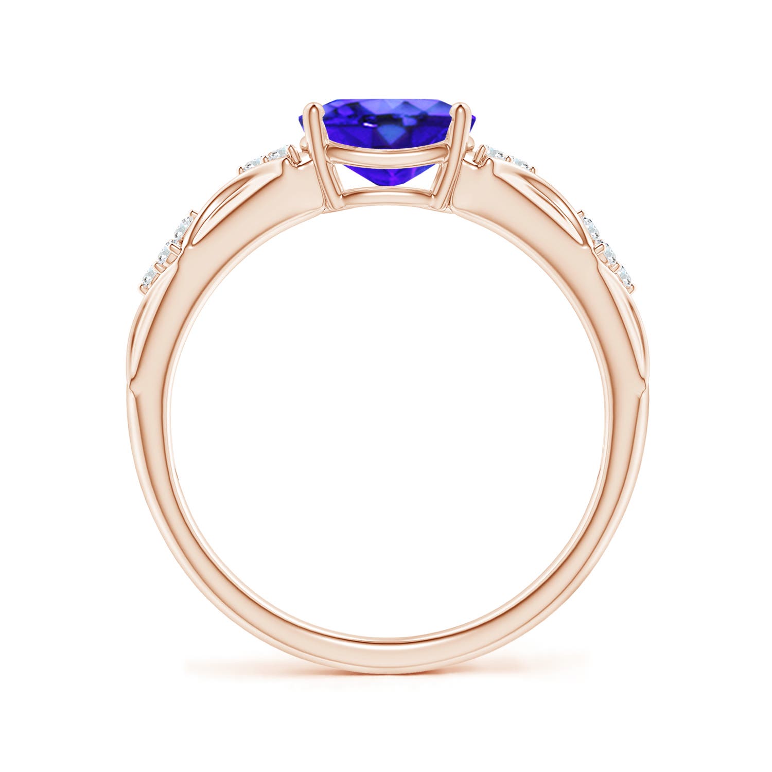 AAA - Tanzanite / 1.32 CT / 14 KT Rose Gold