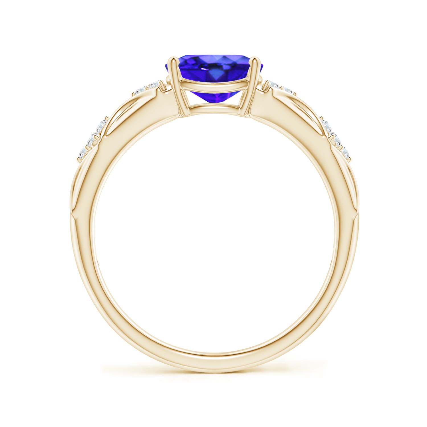 AAA - Tanzanite / 1.32 CT / 14 KT Yellow Gold