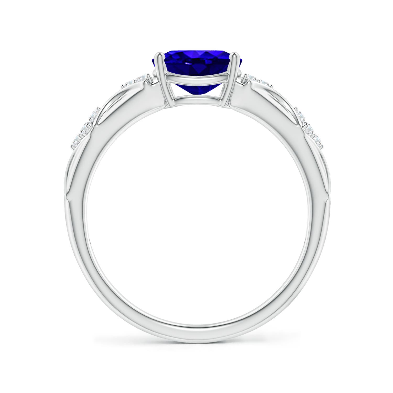 AAAA - Tanzanite / 1.32 CT / 14 KT White Gold