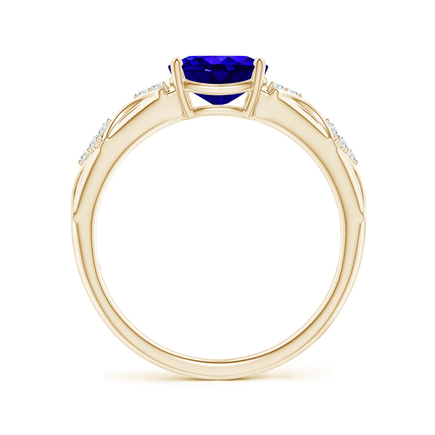 AAAA - Tanzanite / 1.32 CT / 14 KT Yellow Gold