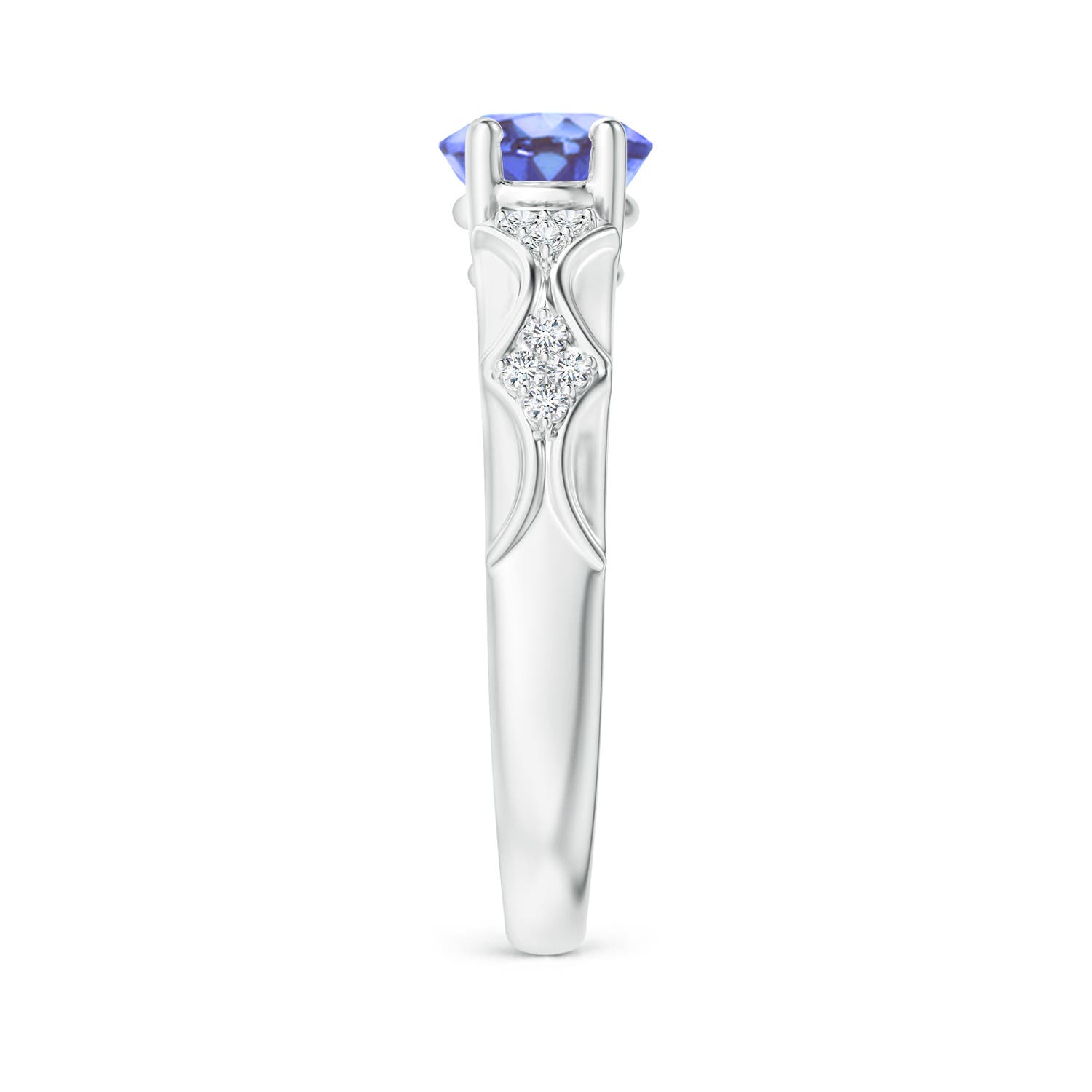 A - Tanzanite / 1.98 CT / 14 KT White Gold