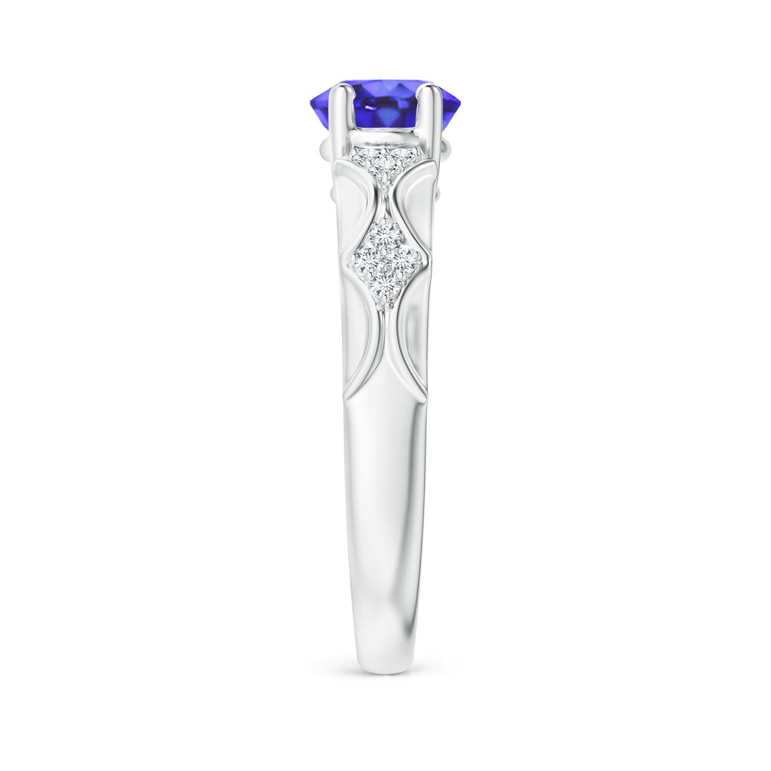 AA - Tanzanite / 1.98 CT / 14 KT White Gold