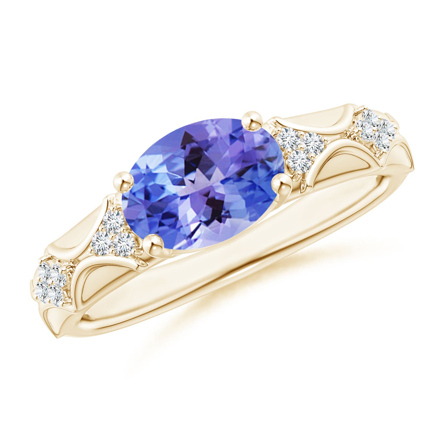 AA - Tanzanite / 1.98 CT / 14 KT Yellow Gold