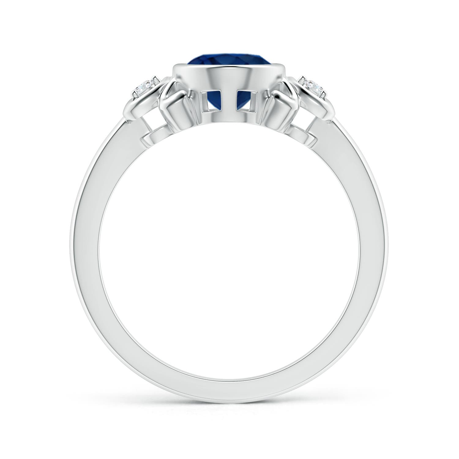 AA - Blue Sapphire / 1.57 CT / 14 KT White Gold