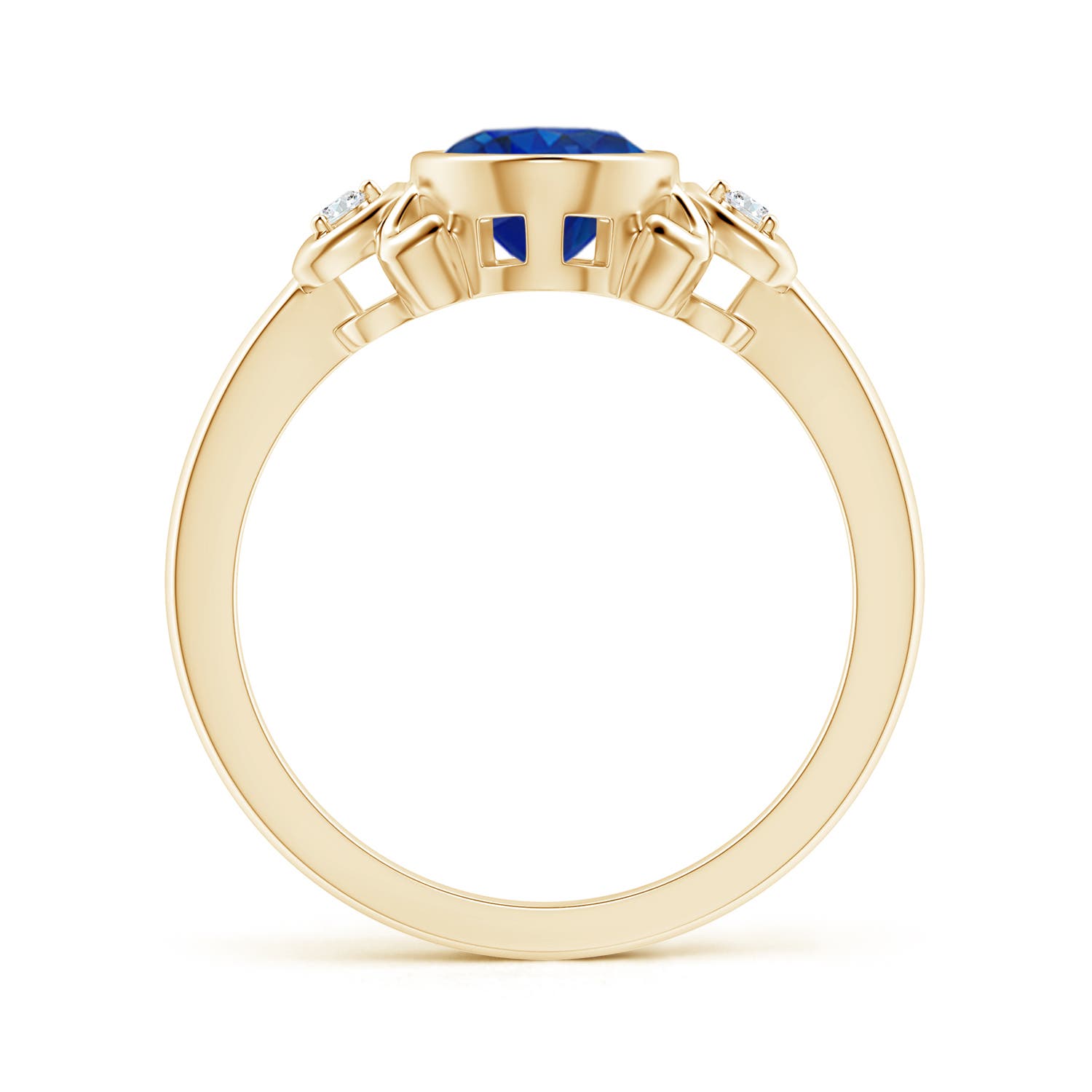 AAA - Blue Sapphire / 1.57 CT / 14 KT Yellow Gold