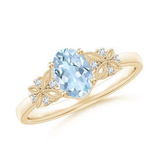 Oval AA Aquamarine