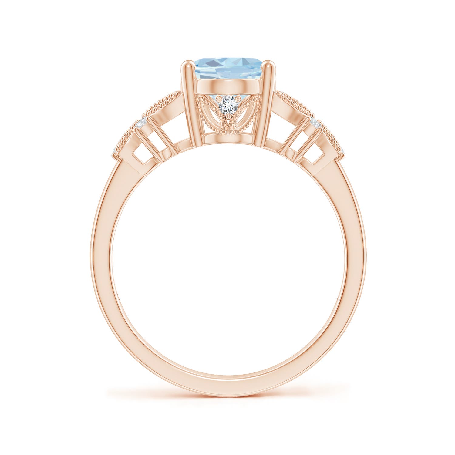 A - Aquamarine / 1.63 CT / 14 KT Rose Gold