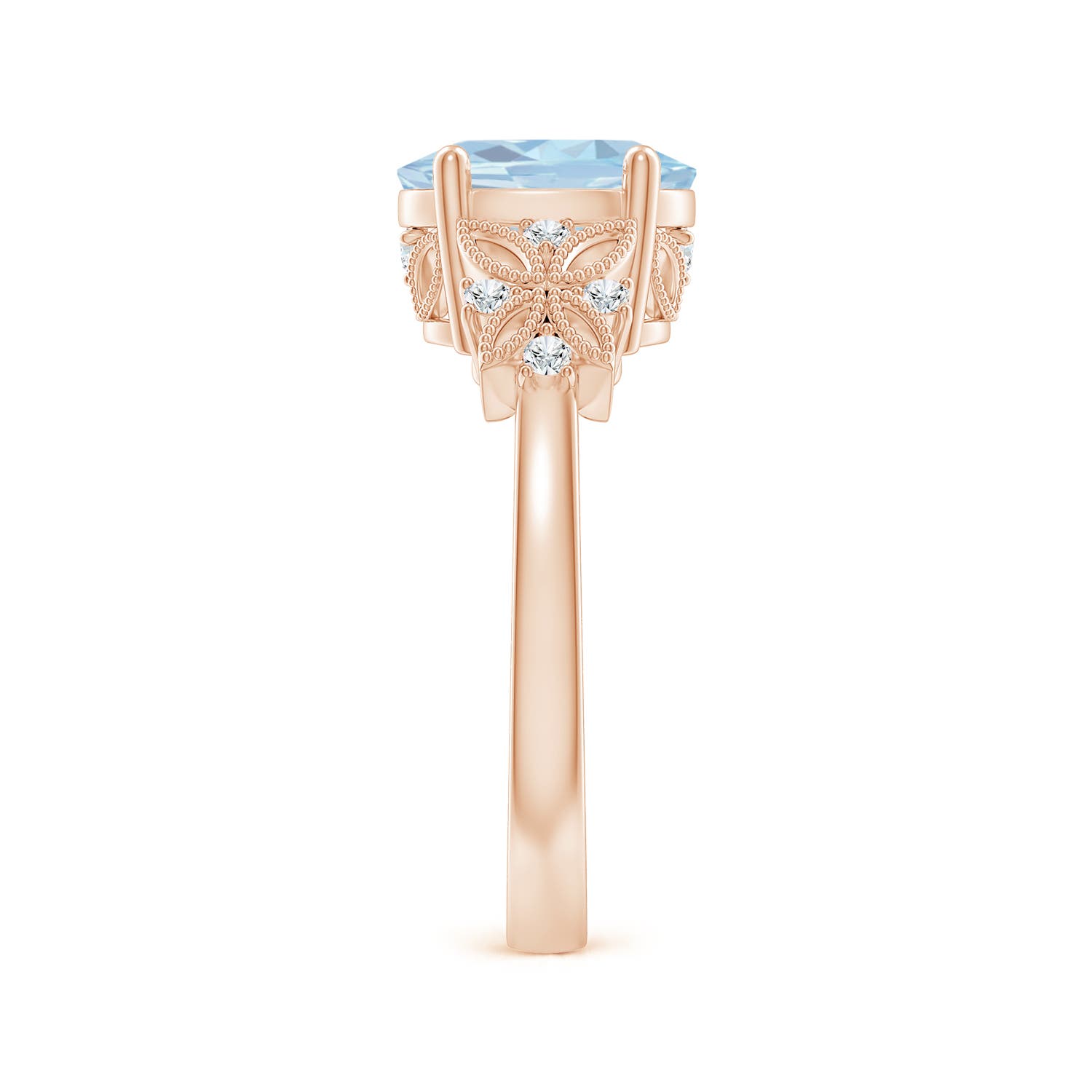 A - Aquamarine / 1.63 CT / 14 KT Rose Gold