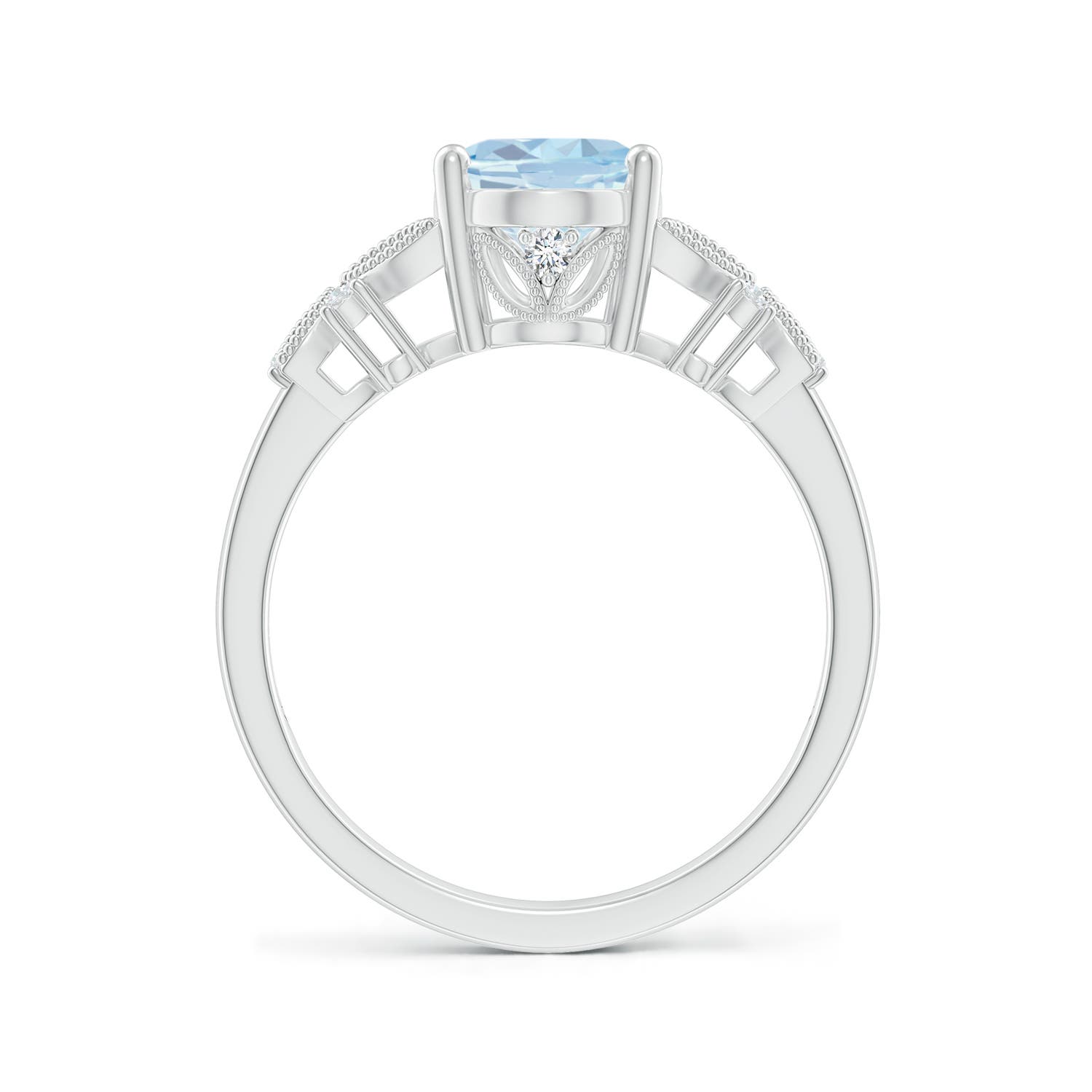 A - Aquamarine / 1.63 CT / 14 KT White Gold