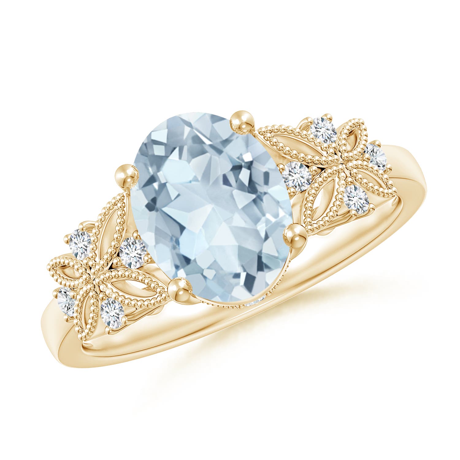 A - Aquamarine / 1.63 CT / 14 KT Yellow Gold