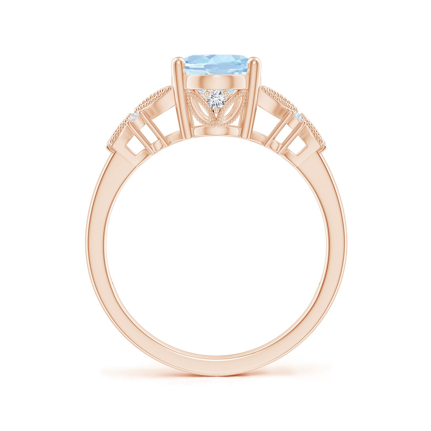 AA - Aquamarine / 1.63 CT / 14 KT Rose Gold