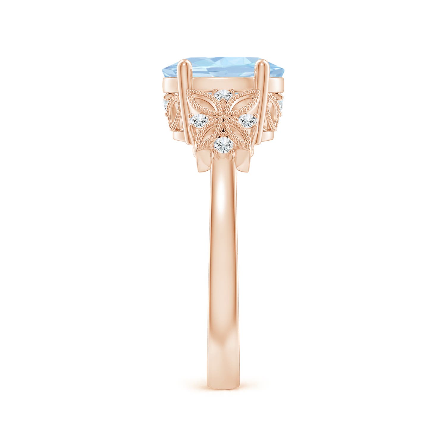 AA - Aquamarine / 1.63 CT / 14 KT Rose Gold