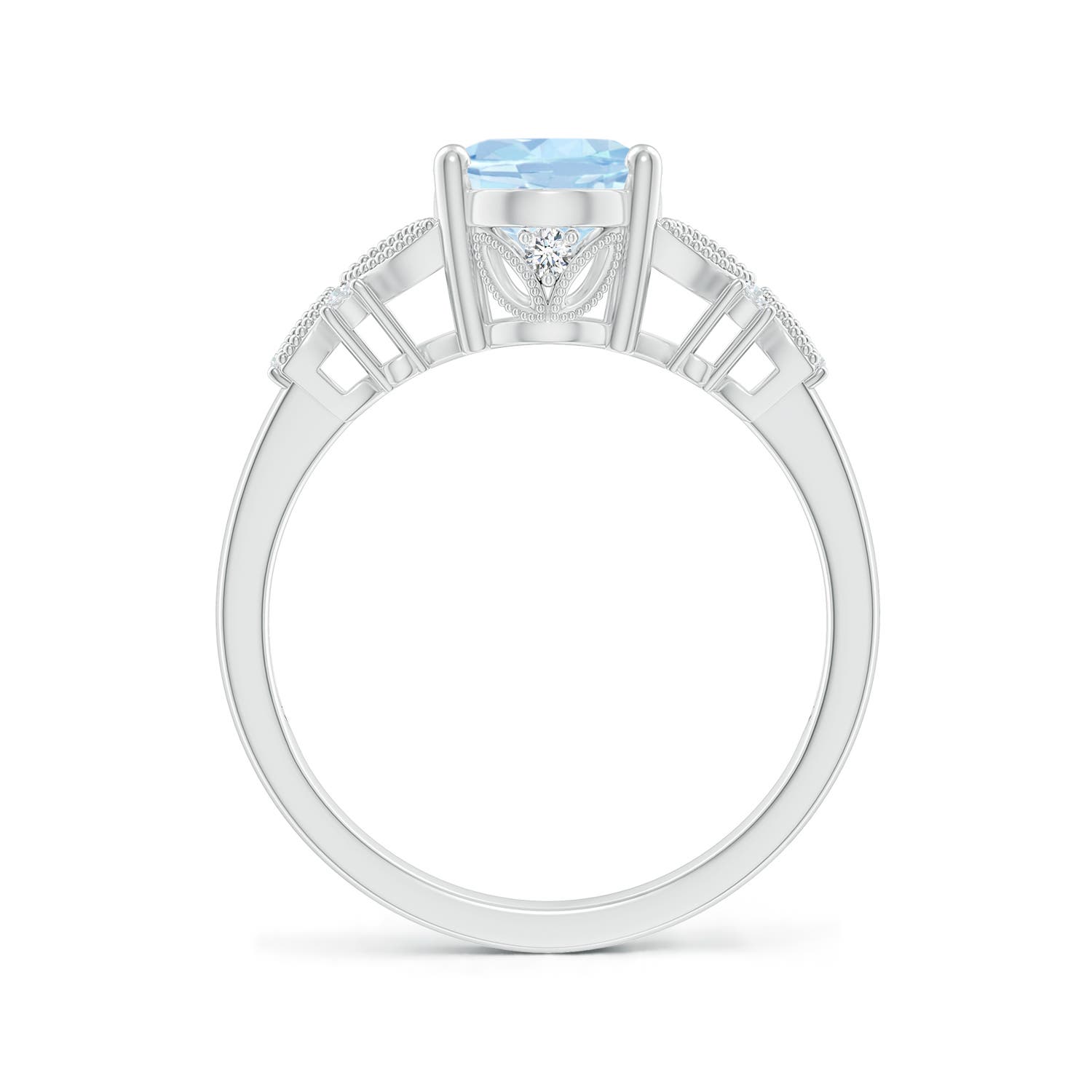 AA - Aquamarine / 1.63 CT / 14 KT White Gold