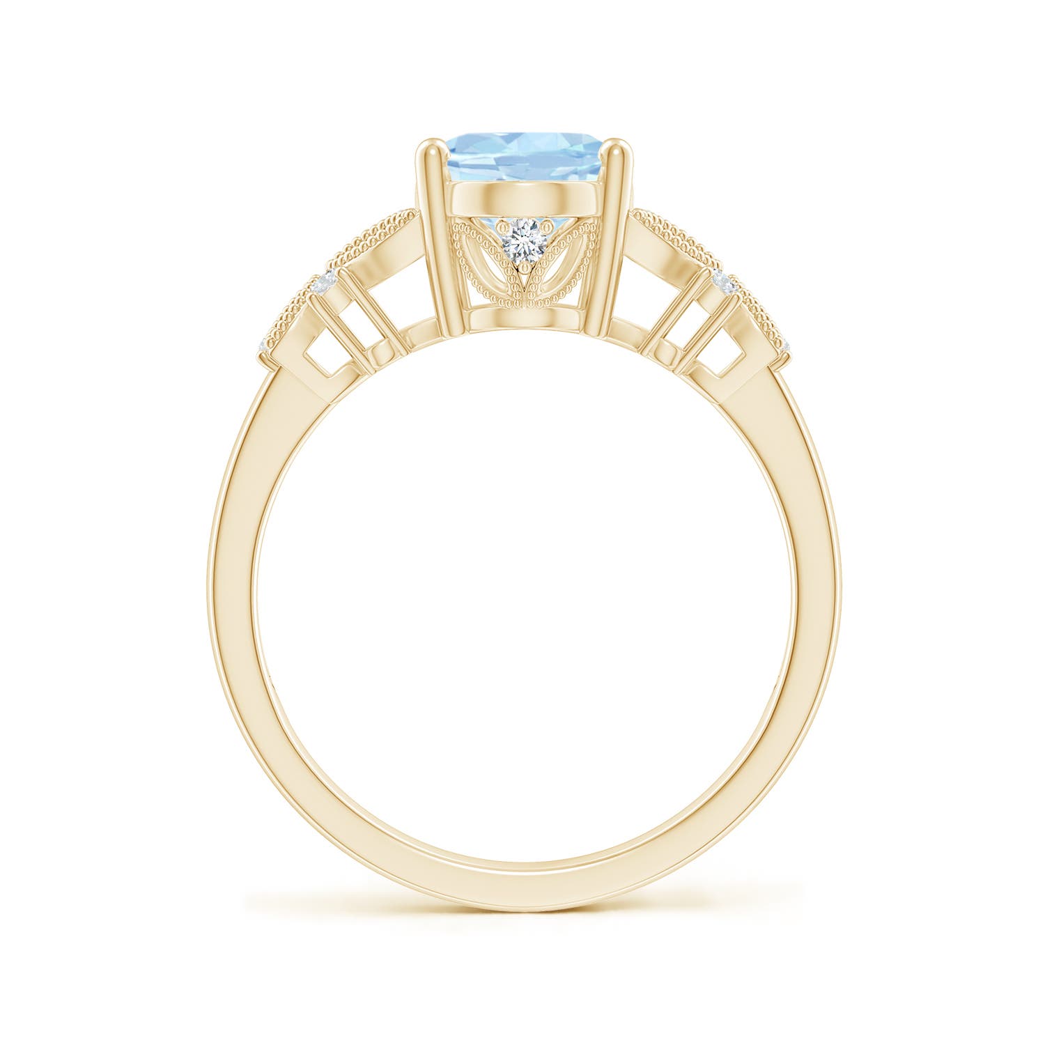 AA - Aquamarine / 1.63 CT / 14 KT Yellow Gold