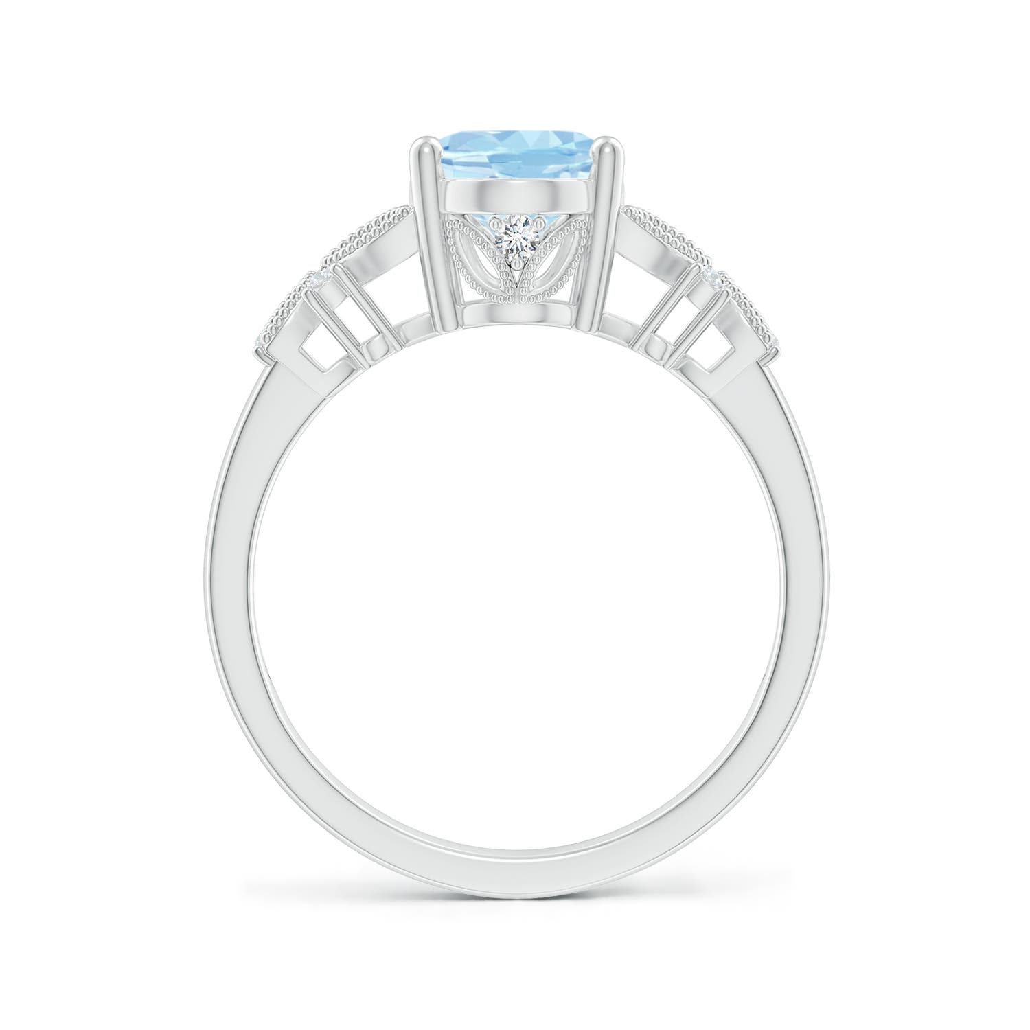 AAA - Aquamarine / 1.63 CT / 14 KT White Gold