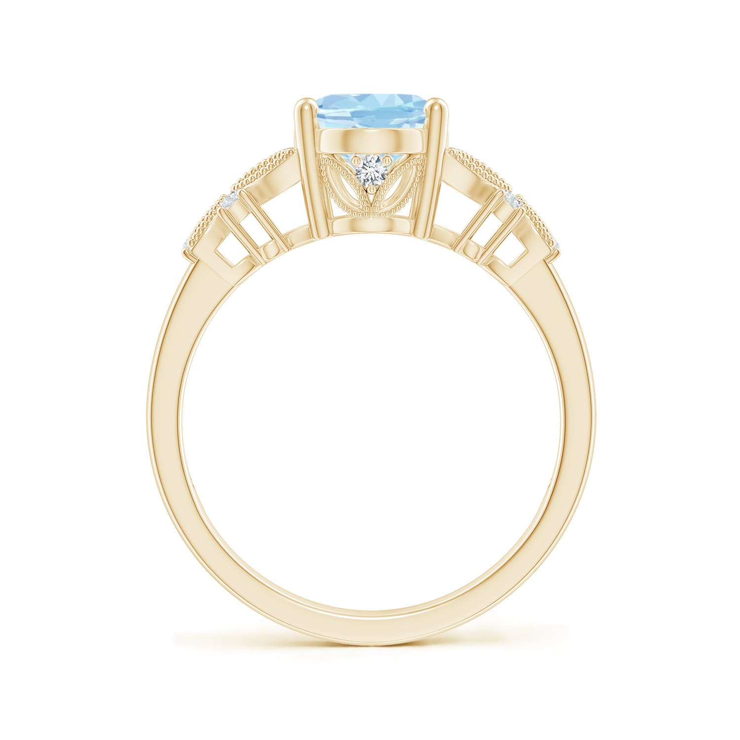 AAA - Aquamarine / 1.63 CT / 14 KT Yellow Gold