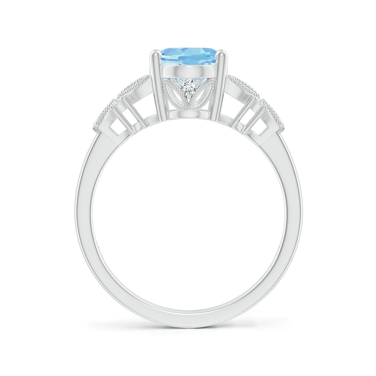 AAAA - Aquamarine / 1.63 CT / 14 KT White Gold