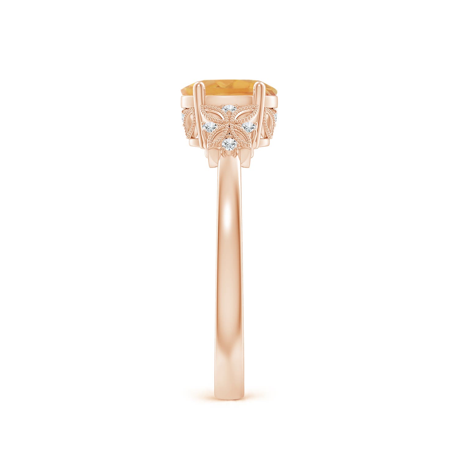 A - Citrine / 0.82 CT / 14 KT Rose Gold