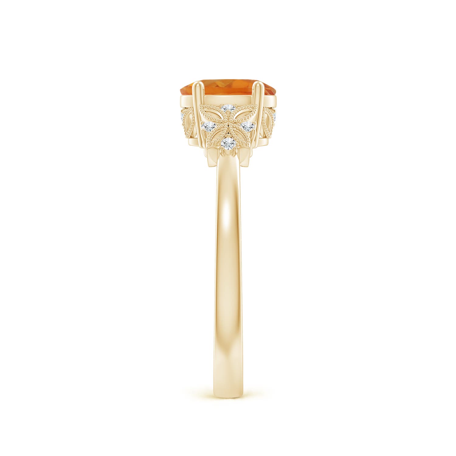 AAA - Citrine / 0.82 CT / 14 KT Yellow Gold