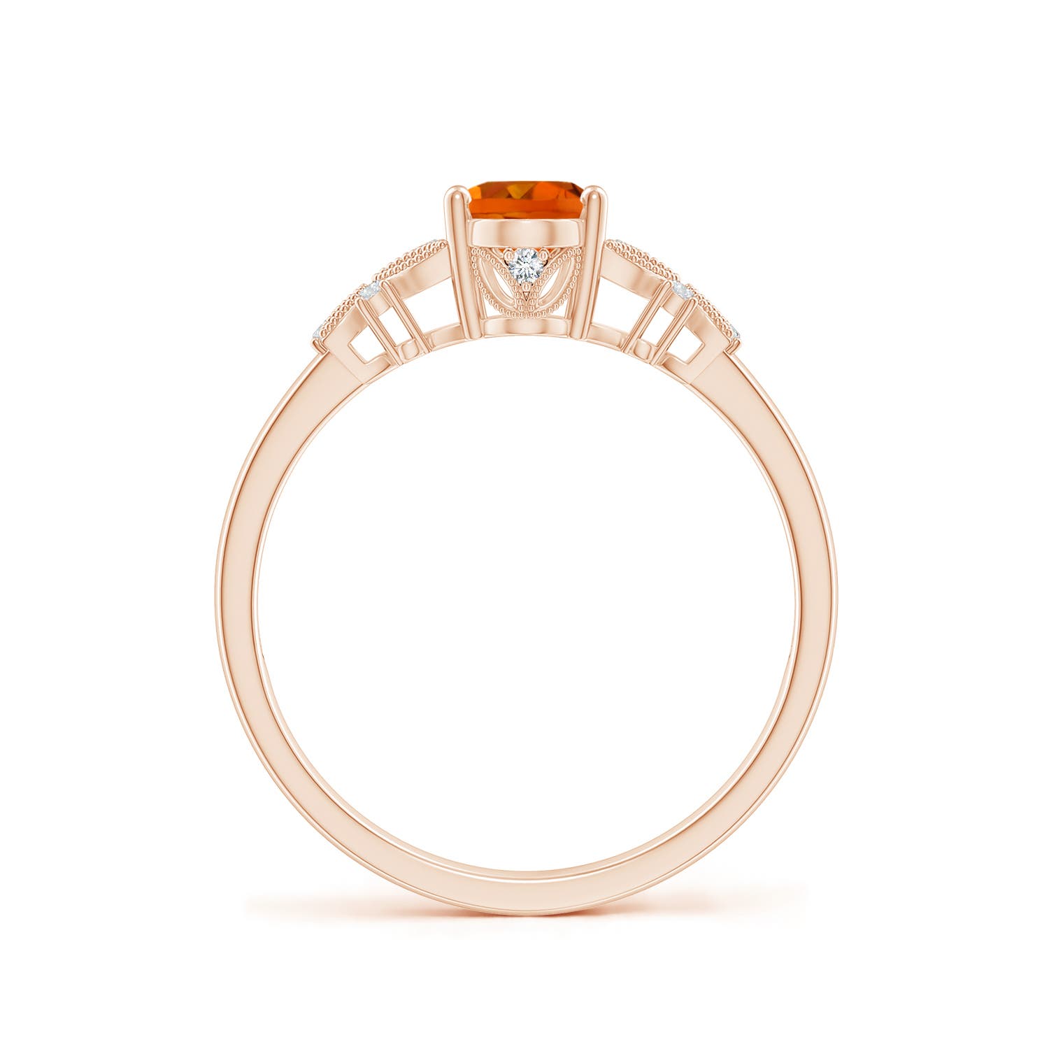 AAAA - Citrine / 0.82 CT / 14 KT Rose Gold