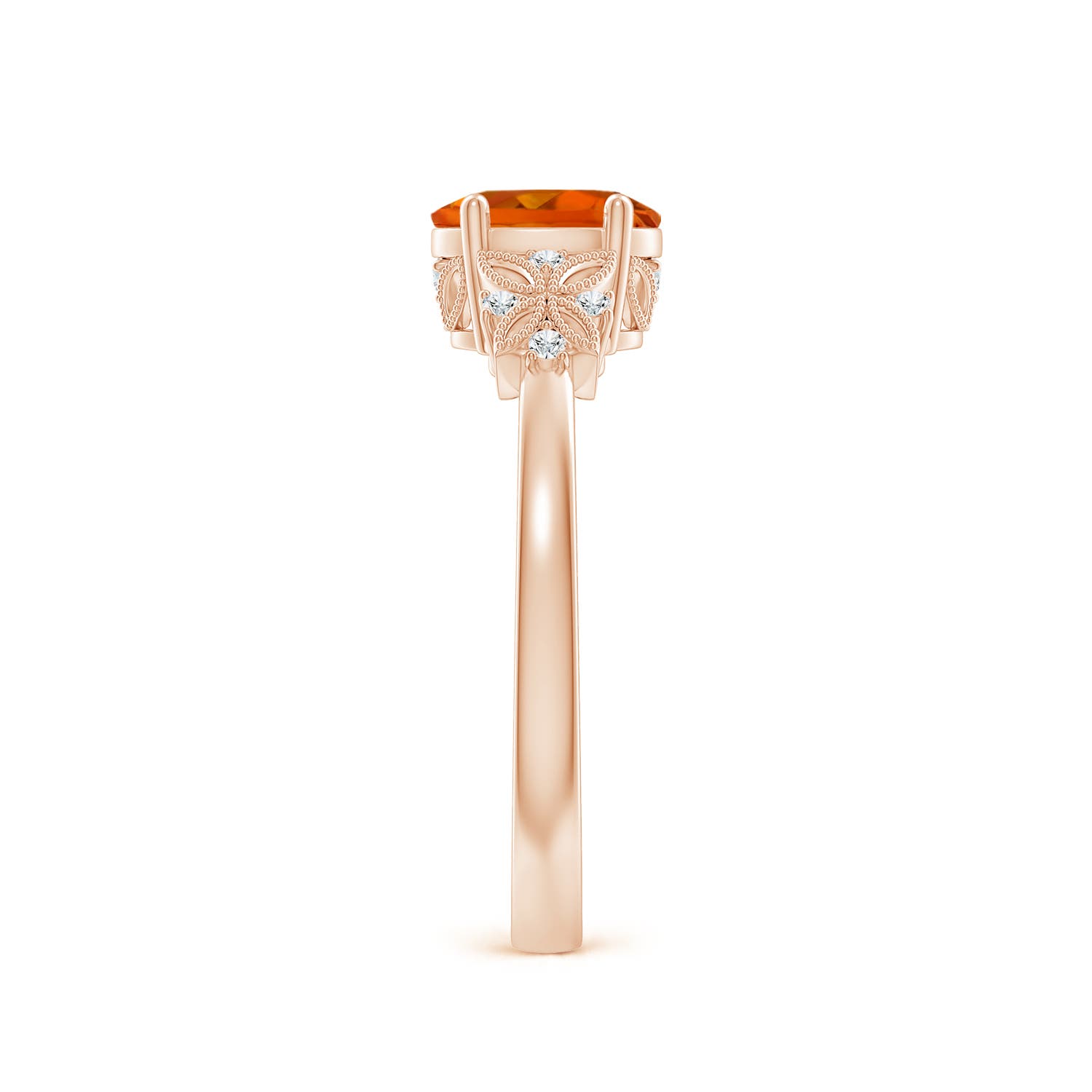 AAAA - Citrine / 0.82 CT / 14 KT Rose Gold