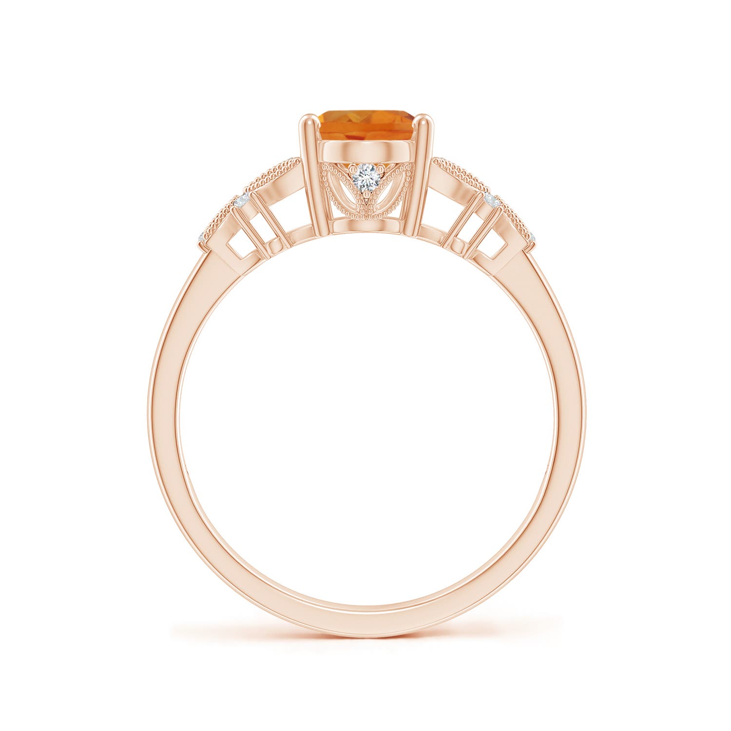 AAA - Citrine / 1.2 CT / 14 KT Rose Gold