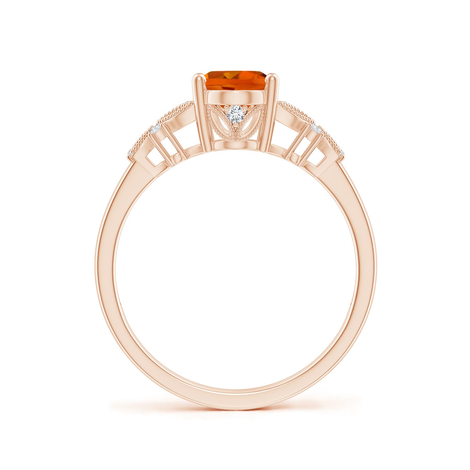 AAAA - Citrine / 1.2 CT / 14 KT Rose Gold