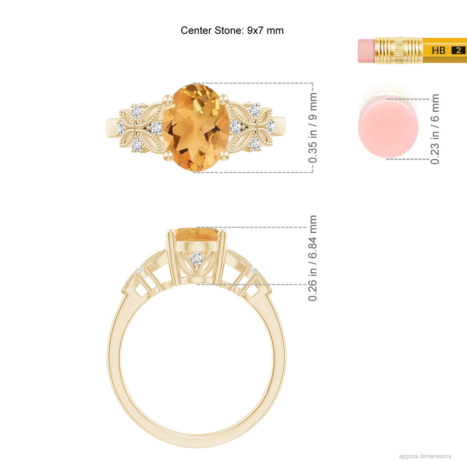 A - Citrine / 1.78 CT / 14 KT Yellow Gold