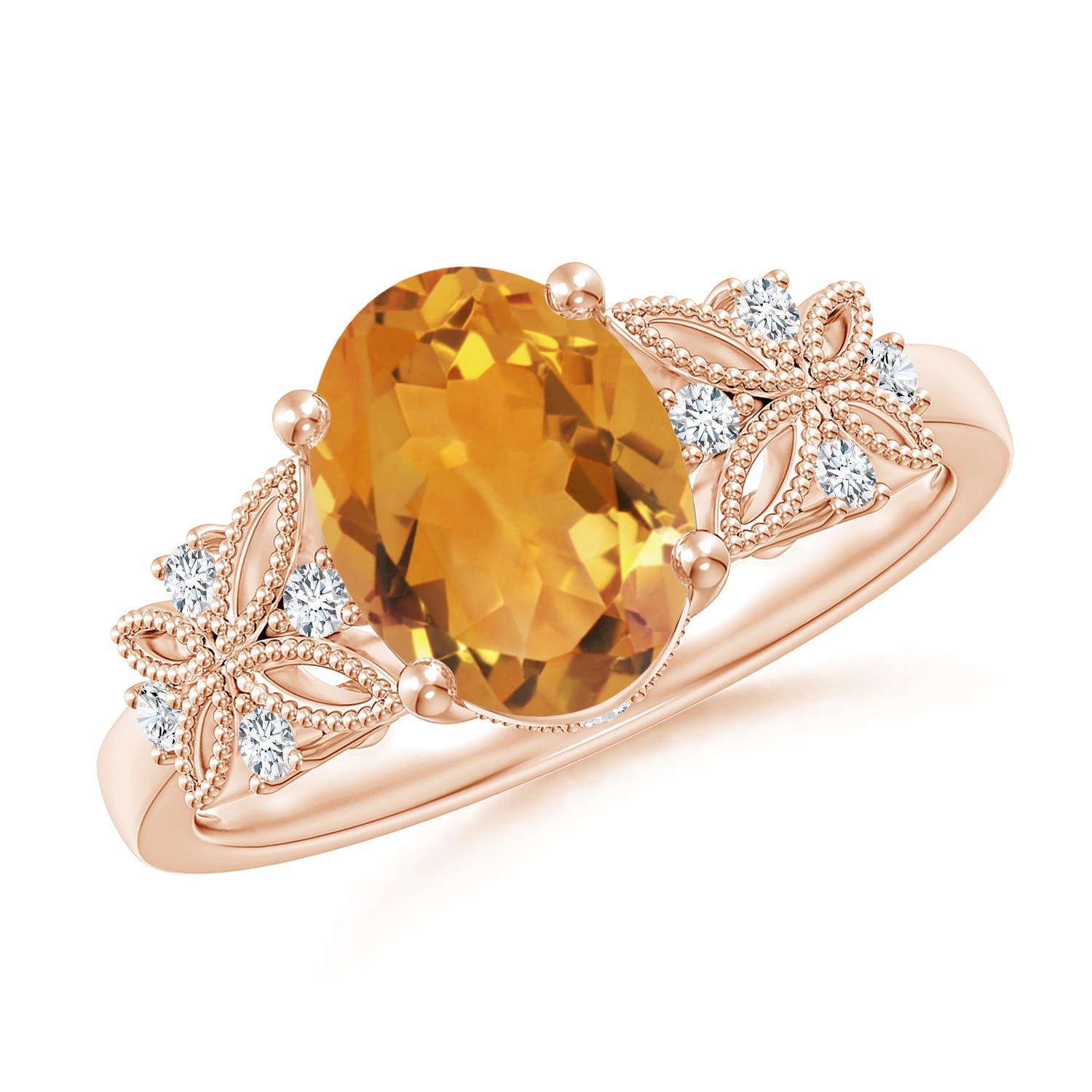 AA - Citrine / 1.78 CT / 14 KT Rose Gold