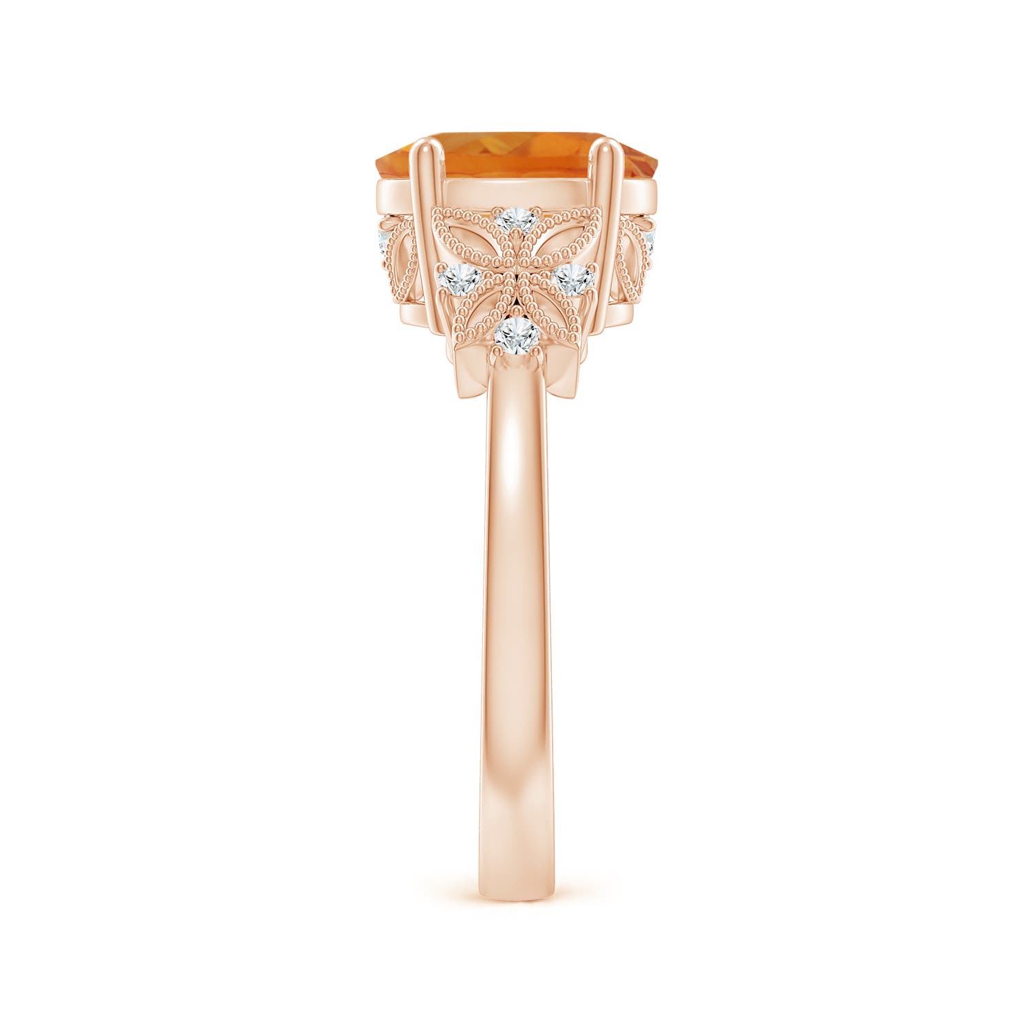 AAA - Citrine / 1.78 CT / 14 KT Rose Gold