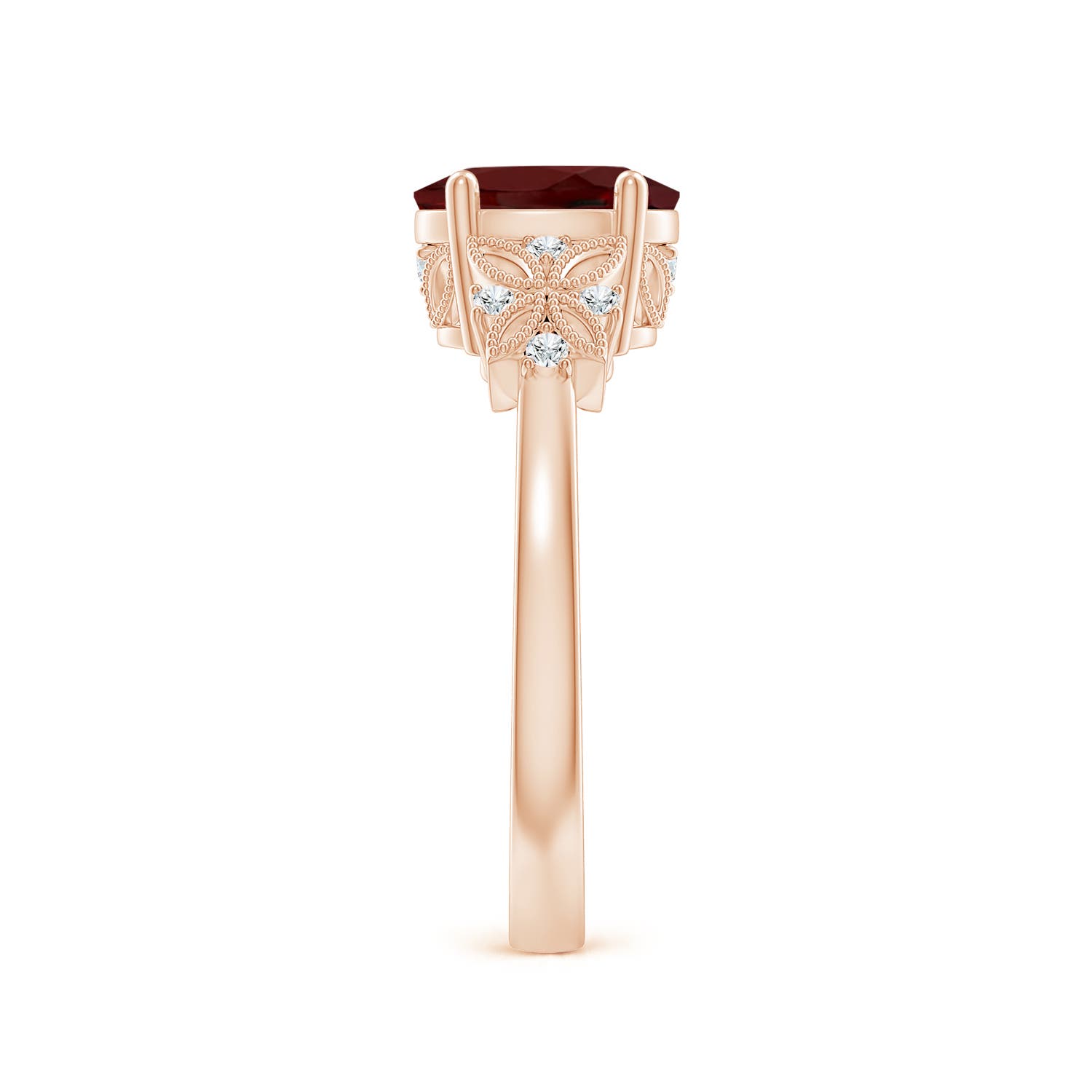 AAA - Garnet / 1.55 CT / 14 KT Rose Gold