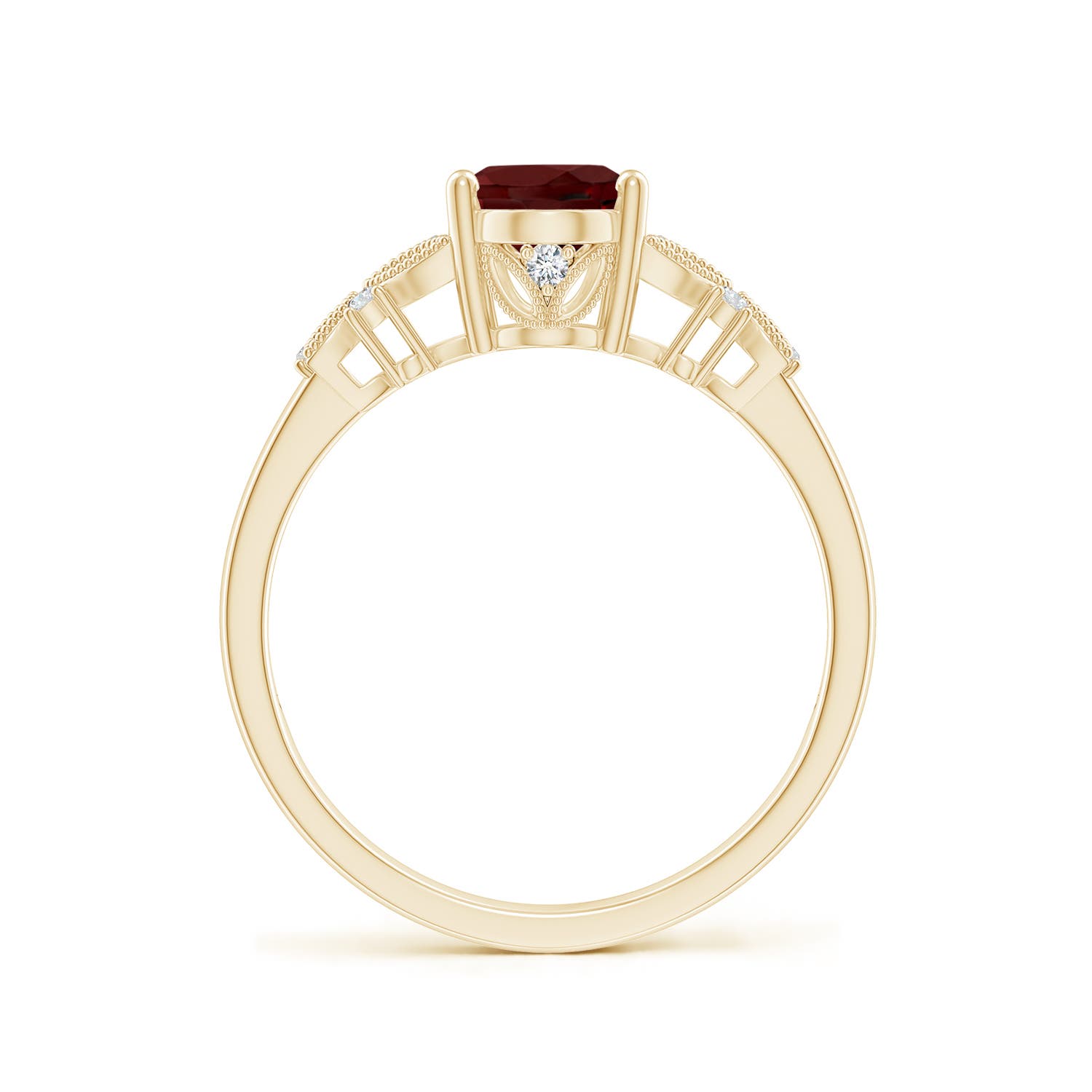 AAA - Garnet / 1.55 CT / 14 KT Yellow Gold