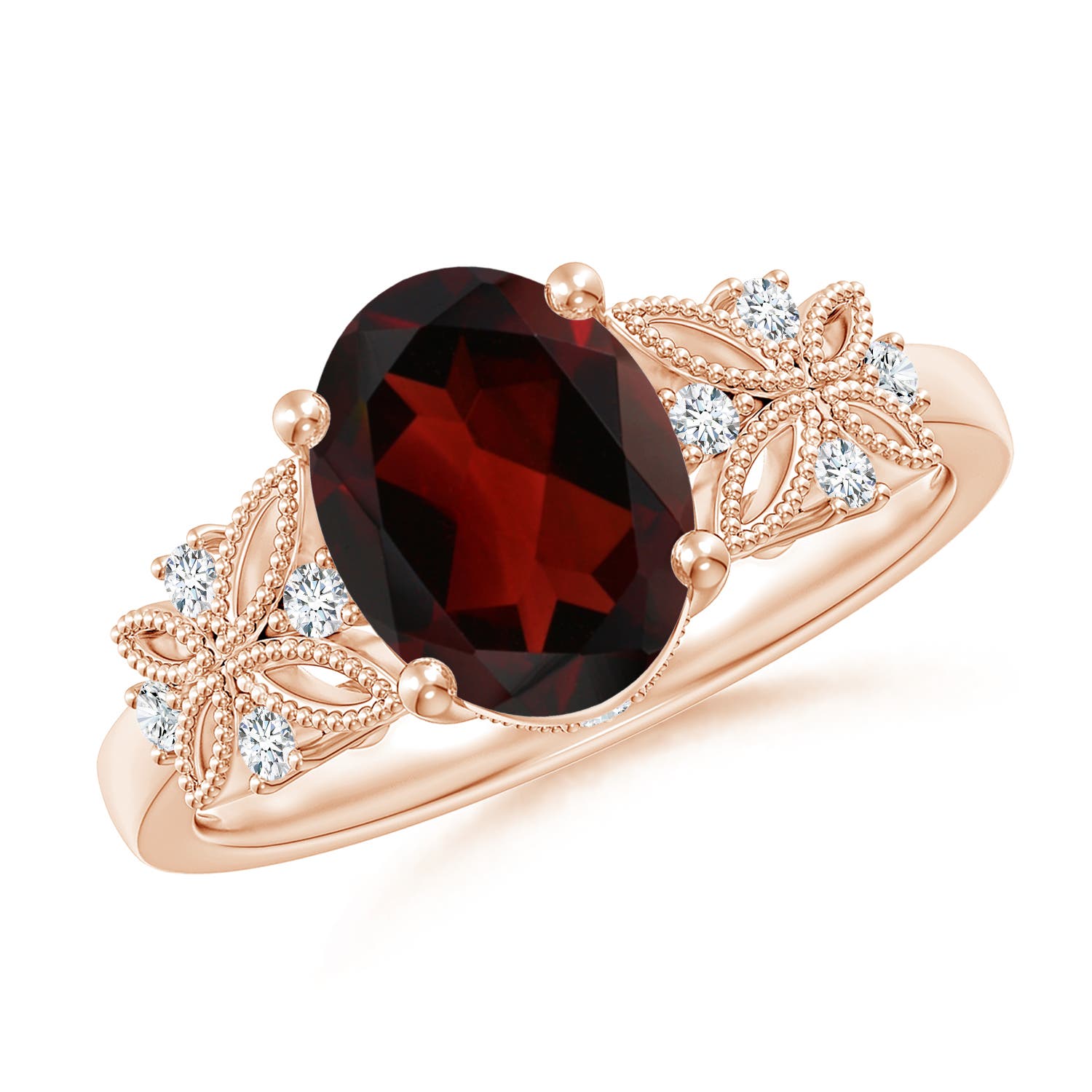 AA - Garnet / 2.13 CT / 14 KT Rose Gold