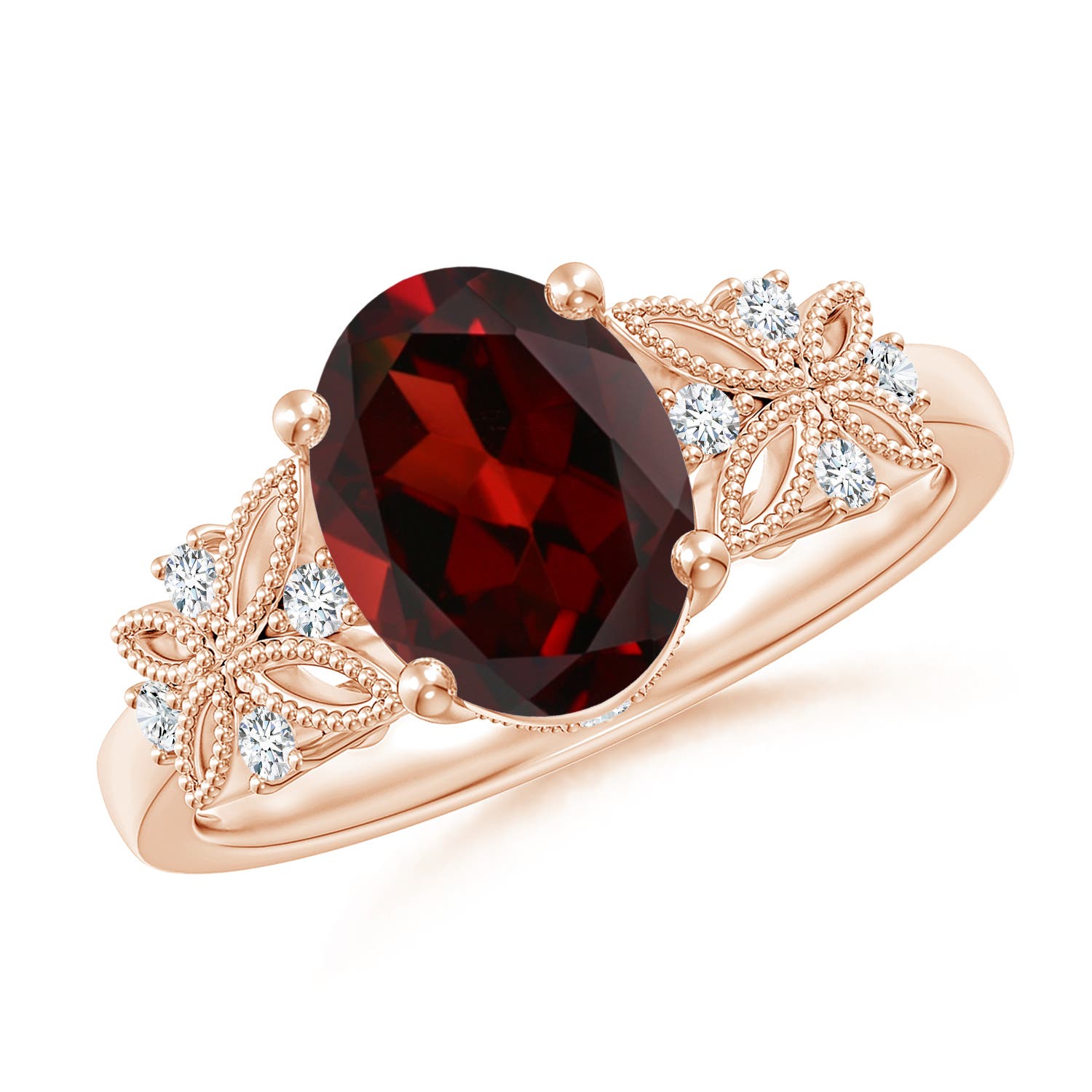 AAA - Garnet / 2.13 CT / 14 KT Rose Gold