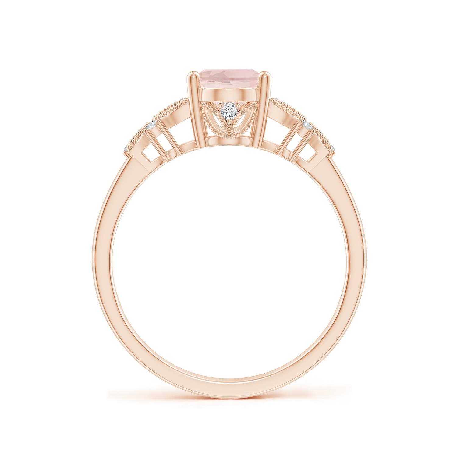 A - Morganite / 1.2 CT / 14 KT Rose Gold