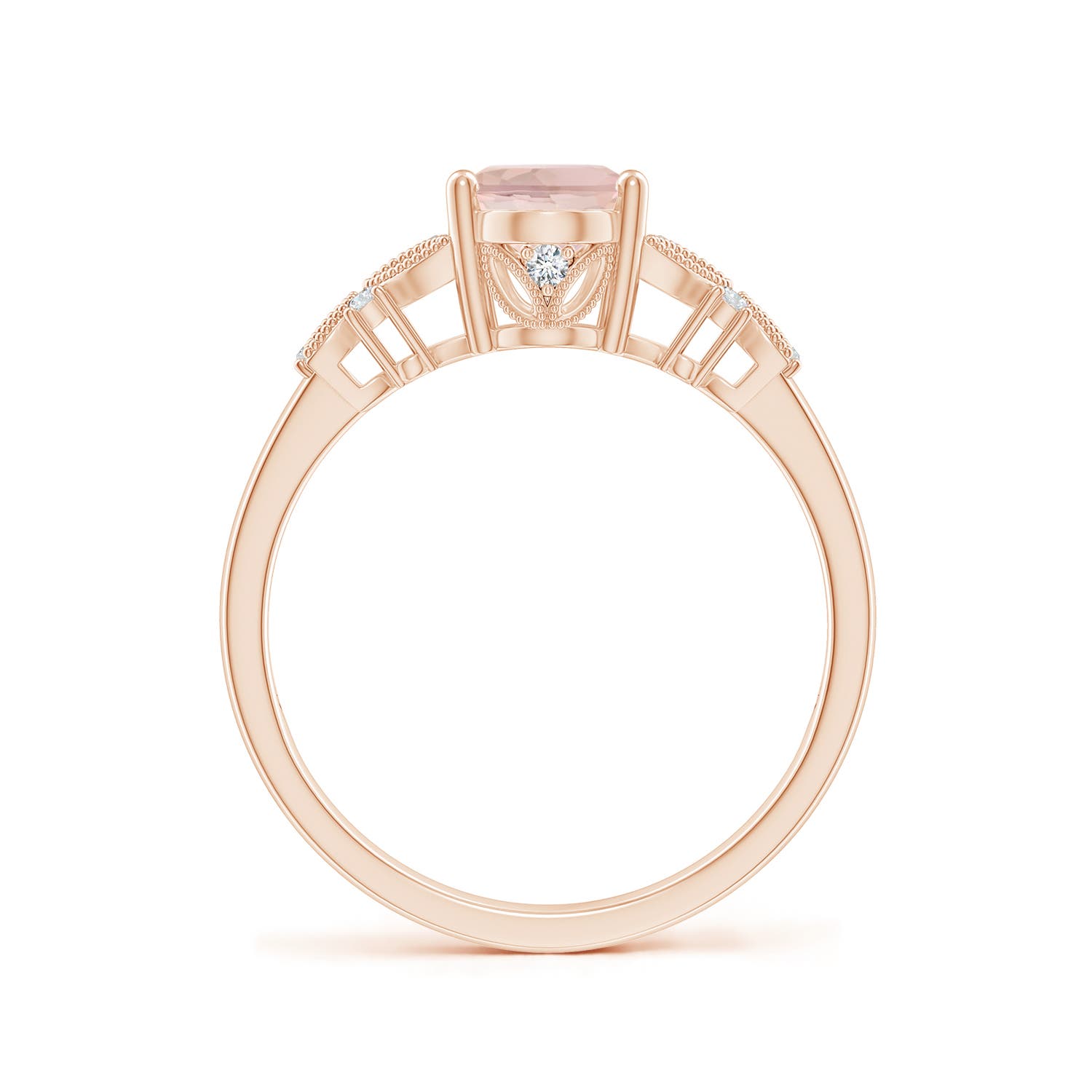 AA - Morganite / 1.2 CT / 14 KT Rose Gold