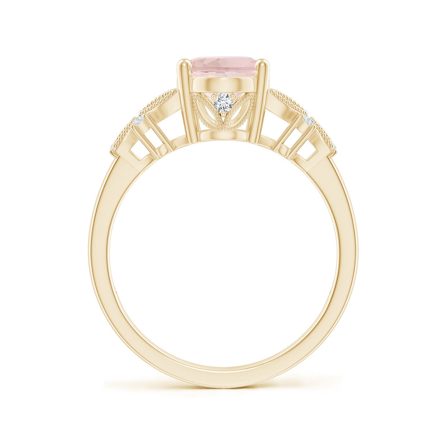 A - Morganite / 1.78 CT / 14 KT Yellow Gold