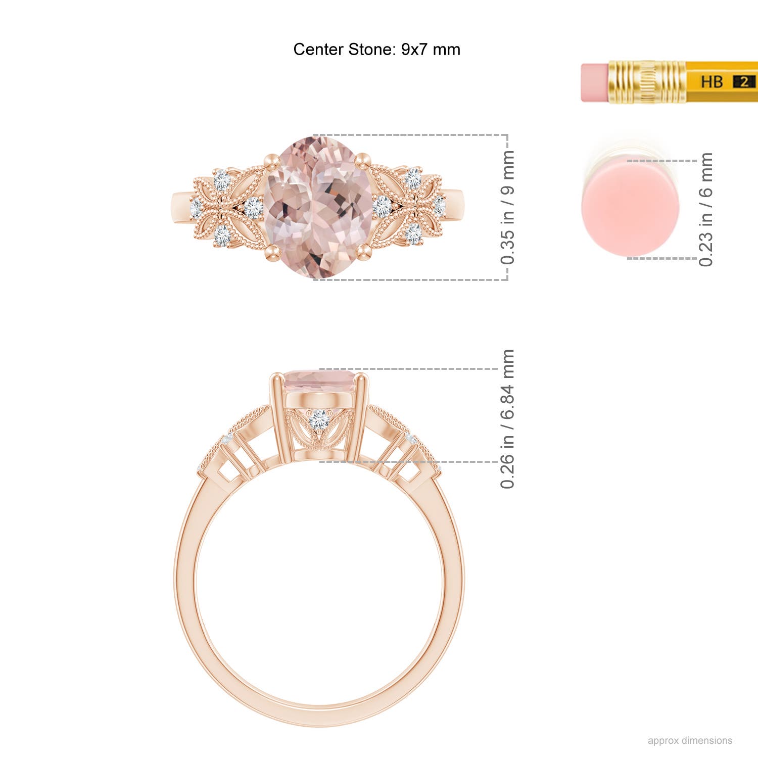 AA - Morganite / 1.78 CT / 14 KT Rose Gold