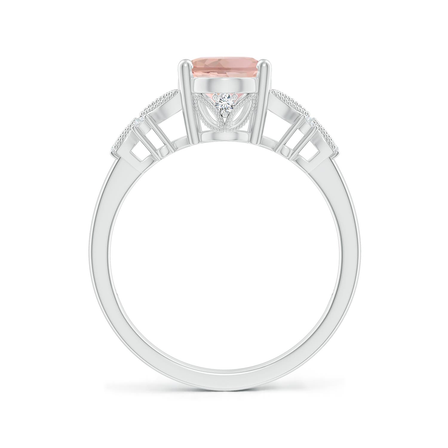 AAA - Morganite / 1.78 CT / 14 KT White Gold