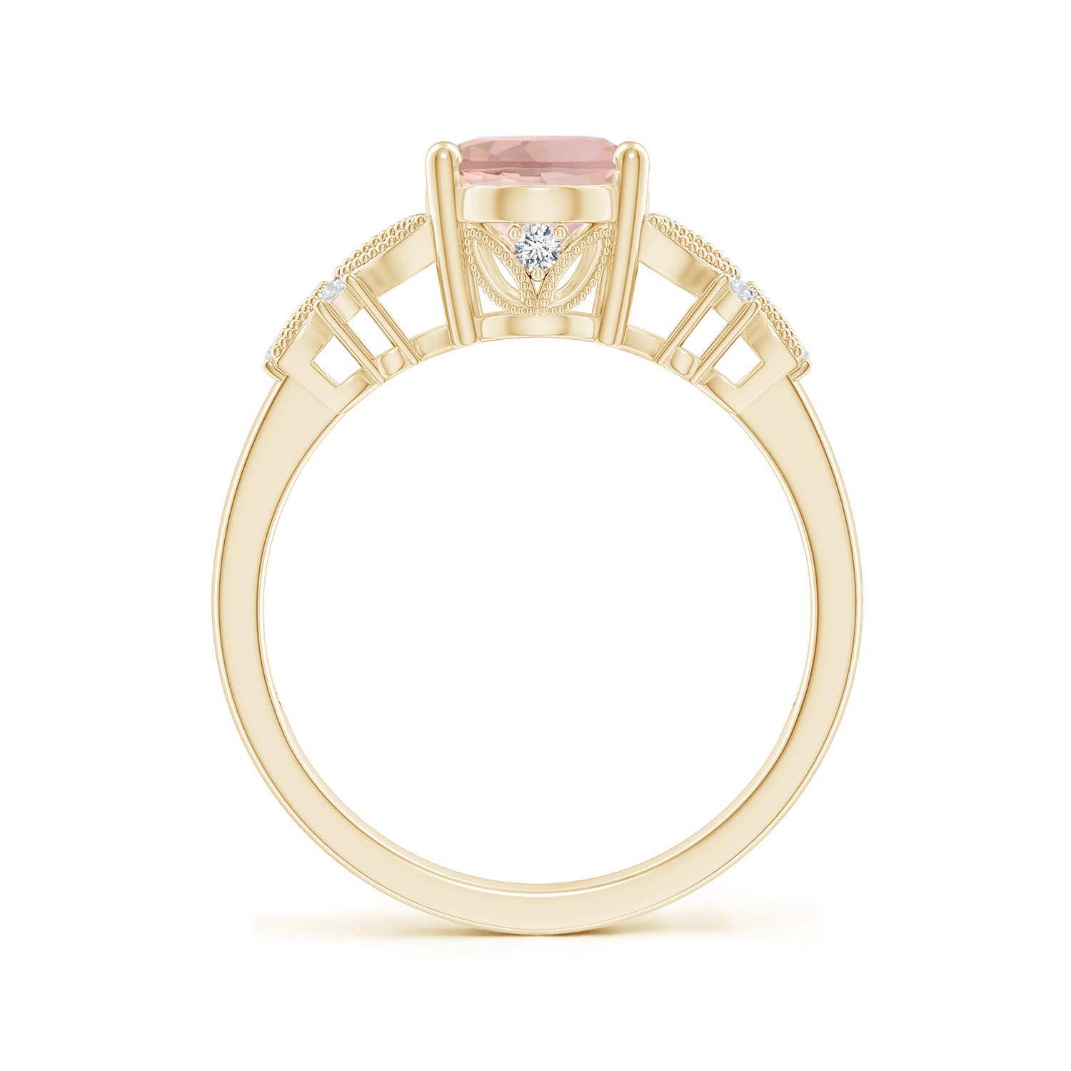 AAA - Morganite / 1.78 CT / 14 KT Yellow Gold